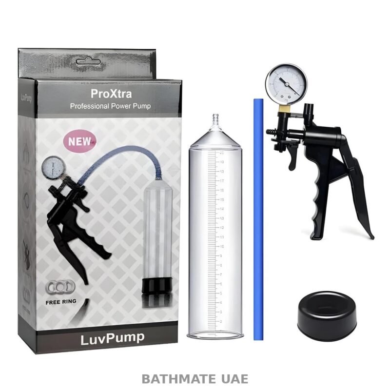 Bathmate UAE ProXtra professional power pump with vacuum tube and pressure gauge