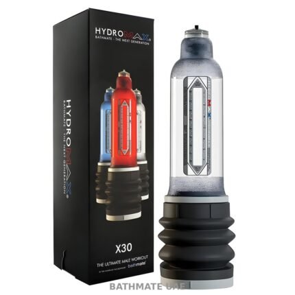 Bathmate HydroMax X30 UAE water pump with product packaging
