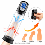 Automatic electric penis pump with LED pressure display and transparent cylinder