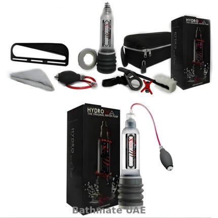 Bathmate Hydromax water pump with accessories and storage case